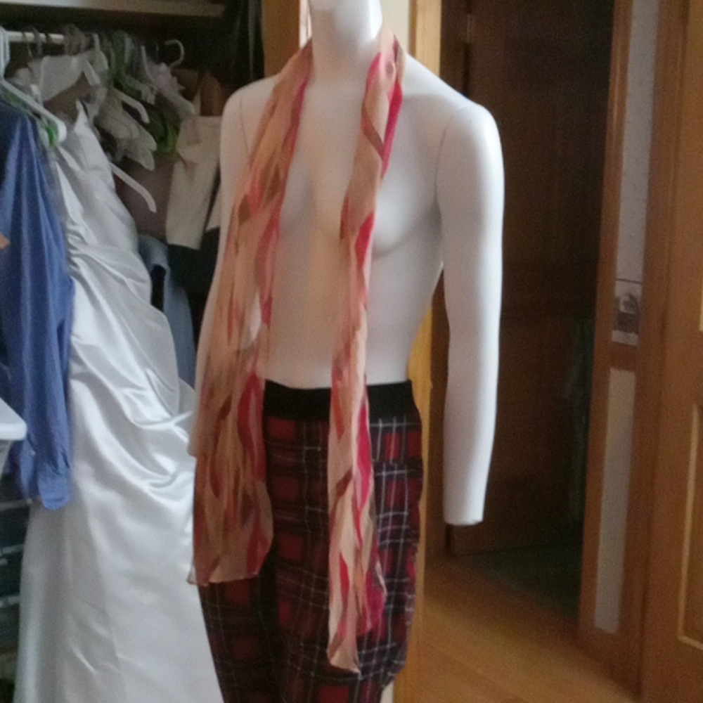 Silk feeling scarf